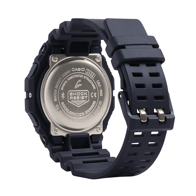 Main Image 3 of Men's Casio G-Shock Power Trainer G-Lide Strap Watch with Octagonal Black Dial (Model: GBX100-1)