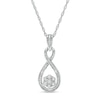 Thumbnail Image 0 of Composite Diamond Accent Infinity Pendant in Sterling Silver