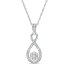 Thumbnail Image 1 of Composite Diamond Accent Infinity Pendant in Sterling Silver