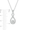 Thumbnail Image 2 of Composite Diamond Accent Infinity Pendant in Sterling Silver