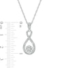 Thumbnail Image 3 of Composite Diamond Accent Infinity Pendant in Sterling Silver