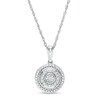 Thumbnail Image 1 of Composite Diamond Frame Pendant in Sterling Silver