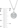Thumbnail Image 3 of Composite Diamond Frame Pendant in Sterling Silver