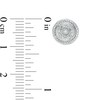 Thumbnail Image 3 of Composite Diamond Accent Frame Stud Earrings in Sterling Silver