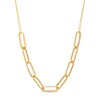 Thumbnail Image 1 of Paper Clip Link Necklace in 14K Gold