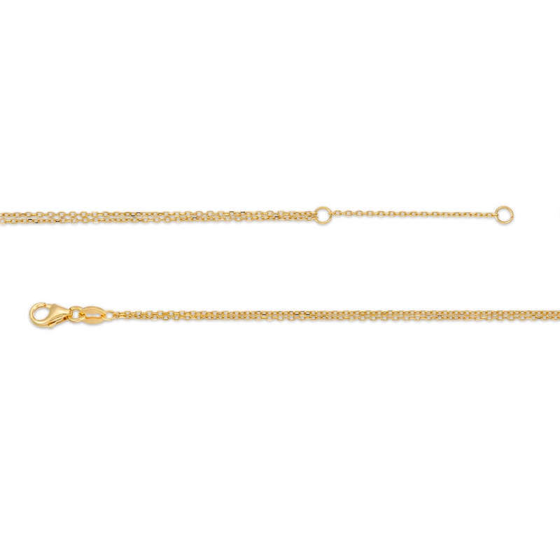 Paper Clip Link Necklace in 14K Gold