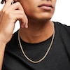 Thumbnail Image 1 of Italian Gold Men's 100 Gauge Diamond-Cut Reversible Franco Snake Chain in Hollow 14K Two-Tone Gold - 22"