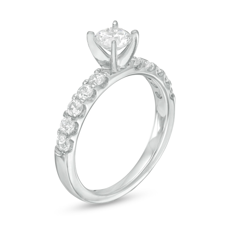 Main Image 3 of 1 CT. T.W. Diamond Engagement Ring in 10K White Gold