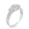 Thumbnail Image 2 of 1/2 CT. T.W. Diamond Past Present Future® Frame Vintage-Style Engagement Ring in 10K White Gold