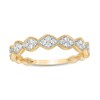 Thumbnail Image 0 of 1/4 CT. T.W. Quad Diamond Vintage-Style Anniversary Band in 10K Gold