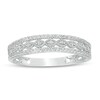 Thumbnail Image 1 of 1/15 CT. T.W. Diamond Vintage-Style Braid Band in 10K White Gold