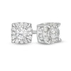 Thumbnail Image 1 of 1 CT. T.W. Diamond Cushion Frame Stud Earrings in 10K White Gold