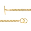 Thumbnail Image 1 of 5.6mm Curb Chain Necklace and Curb Chain Bracelet Set in Sterling Silver with 18K Gold Plate