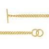 Thumbnail Image 2 of 5.6mm Curb Chain Necklace and Curb Chain Bracelet Set in Sterling Silver with 18K Gold Plate