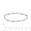 Thumbnail Image 3 of Diamond Accent Infinity Link Bracelet in Sterling Silver - 7.5"