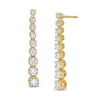 Marilyn Monroe™ Collection 3/4 CT. T.W. Journey Diamond Drop Earrings in 10K Gold