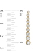 Thumbnail Image 1 of Marilyn Monroe™ Collection 3/4 CT. T.W. Journey Diamond Drop Earrings in 10K Gold