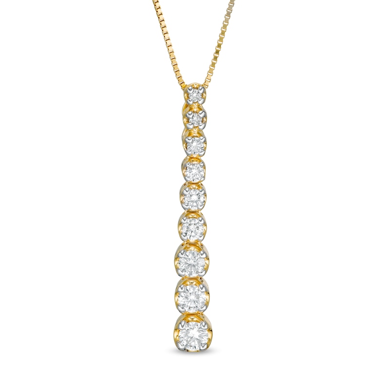 Main Image 1 of Marilyn Monroe™ Collection 3/8 CT. T.W. Journey Diamond Pendant in 10K Gold