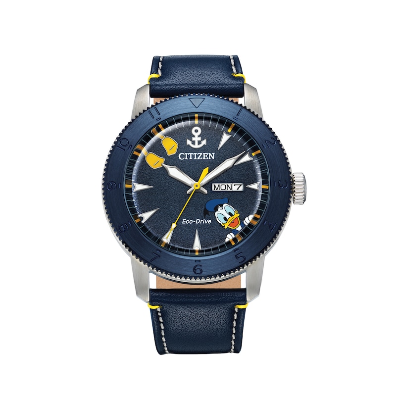 Main Image 1 of Citizen Eco-Drive® Donald Duck Strap Watch with Blue Dial (Model: AW0075-06W)