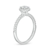 Thumbnail Image 2 of 3/4 CT. T.W. Certified Lab-Created Diamond Frame Engagement Ring in 14K White Gold (F/VS2)