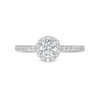 Thumbnail Image 3 of 3/4 CT. T.W. Certified Lab-Created Diamond Frame Engagement Ring in 14K White Gold (F/VS2)