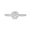 Thumbnail Image 3 of 3/4 CT. T.W. Certified Lab-Created Diamond Frame Engagement Ring in 14K White Gold (F/VS2)