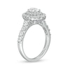 Thumbnail Image 3 of 1-1/2 CT. T.W. Certified Oval Lab-Grown Diamond Double Frame Engagement Ring in 14K White Gold (F/VS2)