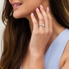 Thumbnail Image 2 of 1-1/2 CT. T.W. Certified Oval Lab-Grown Diamond Engagement Ring in 14K White Gold (F/VS2)