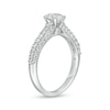 Thumbnail Image 3 of 1-1/2 CT. T.W. Certified Oval Lab-Grown Diamond Engagement Ring in 14K White Gold (F/VS2)