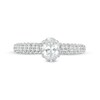 Thumbnail Image 4 of 1-1/2 CT. T.W. Certified Oval Lab-Grown Diamond Engagement Ring in 14K White Gold (F/VS2)