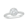 Thumbnail Image 0 of 1-1/2 CT. T.W. Certified Lab-Created Diamond Frame Engagement Ring in 14K White Gold (F/VS2)