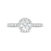 Thumbnail Image 3 of 1-1/2 CT. T.W. Certified Lab-Created Diamond Frame Engagement Ring in 14K White Gold (F/VS2)