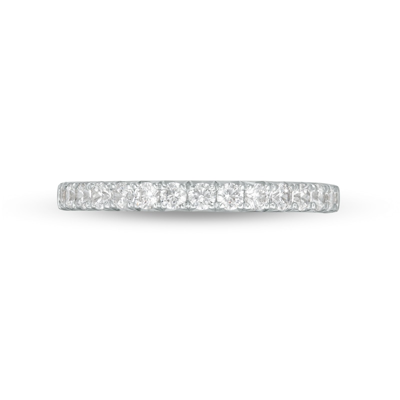 Main Image 4 of 1/2 CT. T.W. Certified Lab-Grown Diamond Band in 14K White Gold (F/VS2)