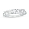 Thumbnail Image 1 of 1 CT. T.W. Certified Lab-Grown Diamond Five Stone Band in 14K White Gold (F/VS2)