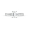 Thumbnail Image 3 of 1-1/4 CT. T.W. Certified Emerald-Cut Lab-Created Diamond Engagement Ring in 14K White Gold (F/VS2)