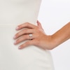 Thumbnail Image 2 of 1-1/2 CT. T.W. Certified Emerald-Cut Lab-Grown Diamond Frame Engagement Ring in 14K White Gold (F/VS2)