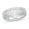 Thumbnail Image 1 of 1/2 CT. T.W. Lab-Grown Diamond Wedding Band in 14K White Gold - Size 10