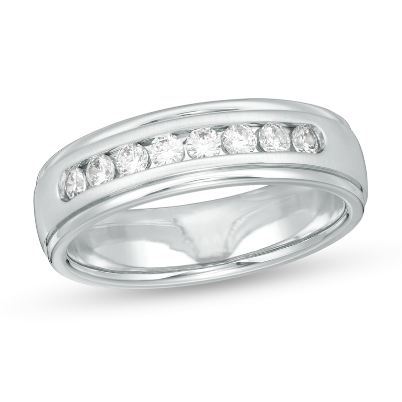 Men's 1 Ct. T.W. Certified Lab-Created Diamond Wedding