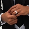 Thumbnail Image 2 of Men's 1 CT. T.W. Certified Lab-Grown Diamond Wedding Band in 14K White Gold (F/VS2) - Size 10