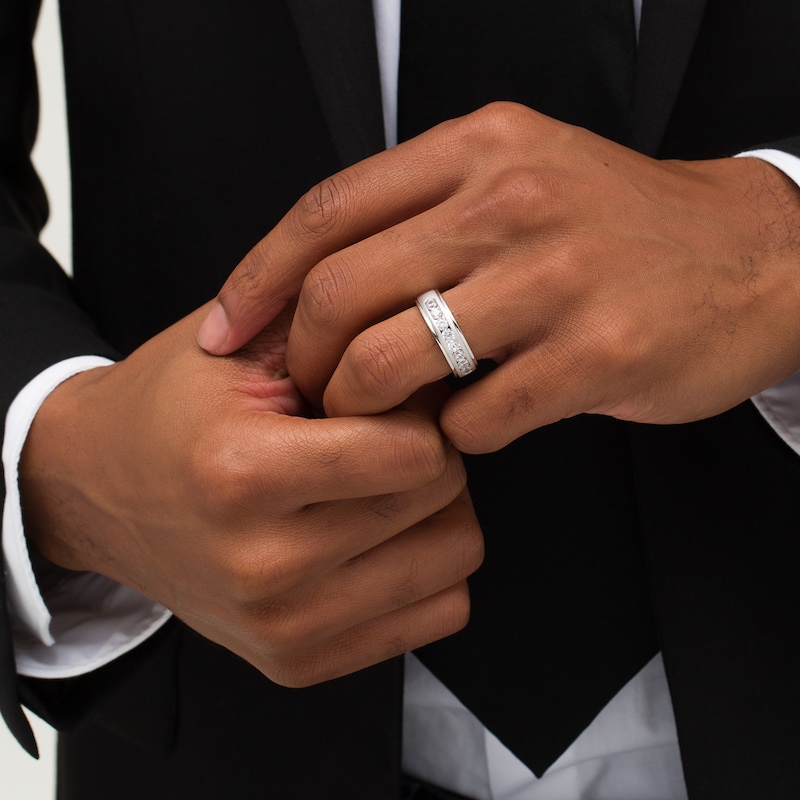 Men's 1 Ct. T.W. Certified Lab-Created Diamond Wedding