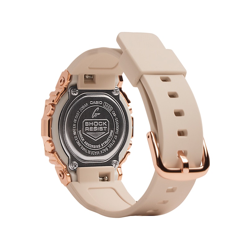 Main Image 3 of Ladies' Casio G-Shock S-Series Rose-Tone Strap Watch with Octagonal Champagne Dial (Model: GMS5600PG-4)
