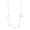 Thumbnail Image 0 of Made in Italy "LOVE" Letters Station Necklace in 14K Gold