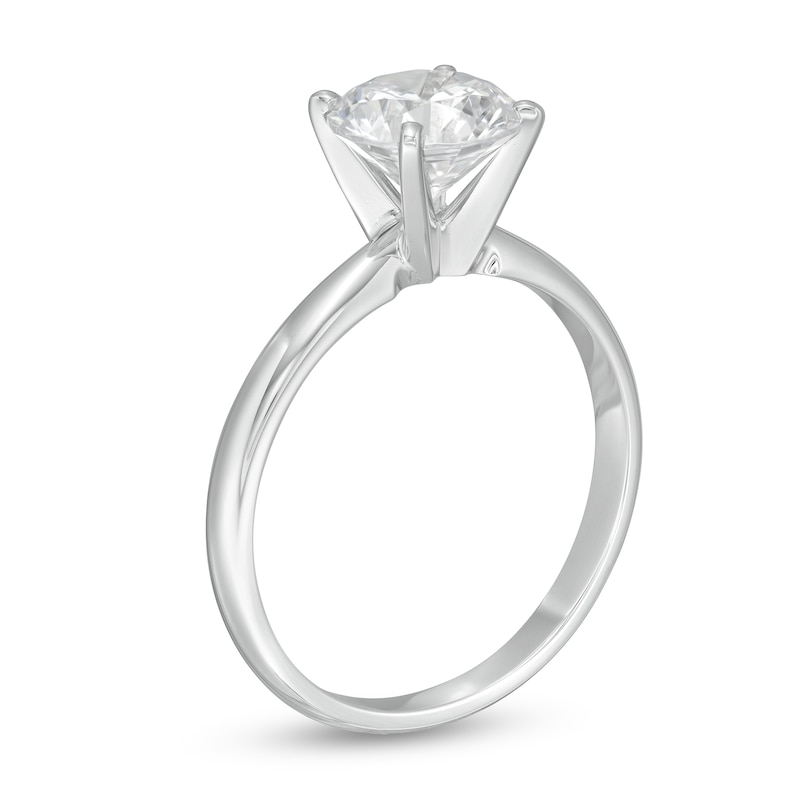 1-1/2 CT. Certified Lab-Created Diamond Solitaire Engagement Ring in 14K White Gold (F/VS2)