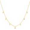 Thumbnail Image 0 of 1/6 CT. T.W. Diamond Station Necklace in 10K Gold - 16"