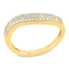 Thumbnail Image 1 of 1/3 CT. T.W. Diamond Curve Ring in 10K Gold