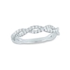 Thumbnail Image 0 of 1/4 CT. T.W. Diamond Braid Anniversary Ring in 10K White Gold