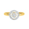 Thumbnail Image 0 of 1/4 CT. T.W. Baguette and Round Diamond Circle Ring in 10K Gold