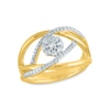 Thumbnail Image 0 of 1/4 CT. T.W. Composite Diamond Orbit Ring in 10K Gold