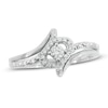 Thumbnail Image 0 of 1/4 CT. T.W. Diamond Bypass Ring in 10K White Gold