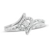 Thumbnail Image 1 of 1/4 CT. T.W. Diamond Bypass Ring in 10K White Gold